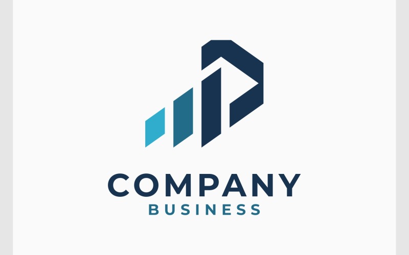Letter P Business Finance Logo Logo Template