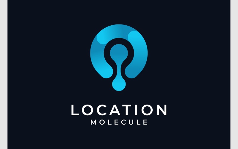 Pin Map Molecule Science Logo Logo Template