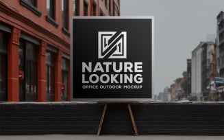 Outdoor logo mockup_outdoor billboard logo mockup