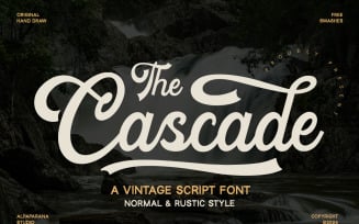 Cascade - Vintage Script Font
