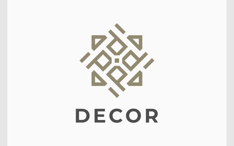 Geometric Decorative Abstract Logo Logo Template