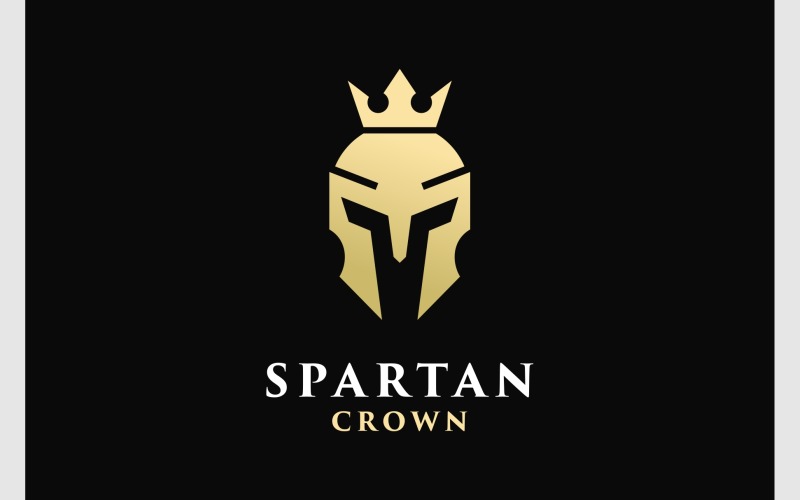 Spartan Crown Luxury Logo Logo Template