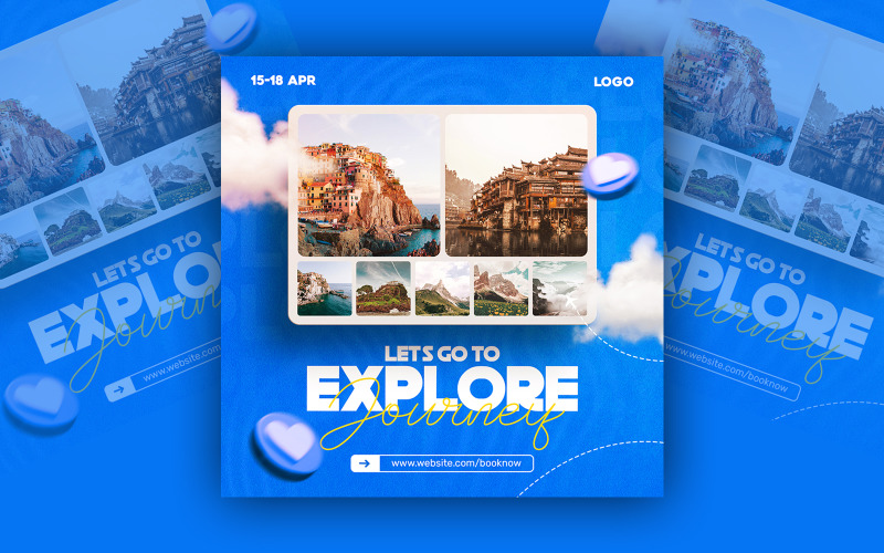 Travel And Tourism Social Media Template