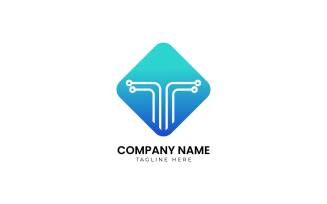 Company Letter T Logo Design Template