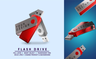 Flash Drive Mockup I Easy Editable