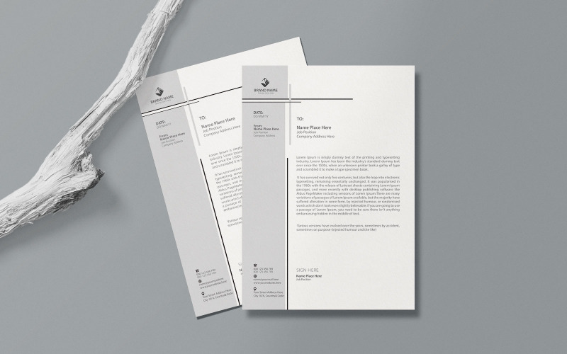 Modern And Creative Letterhead Design Corporate Identity