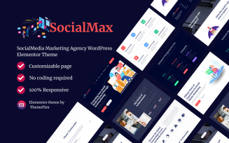 SocialMax - SocialMedia Marketing Agency WordPress Elementor theme