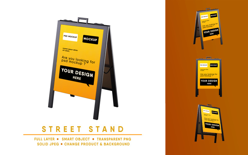 Street Stand I Easy Editable Product Mockup