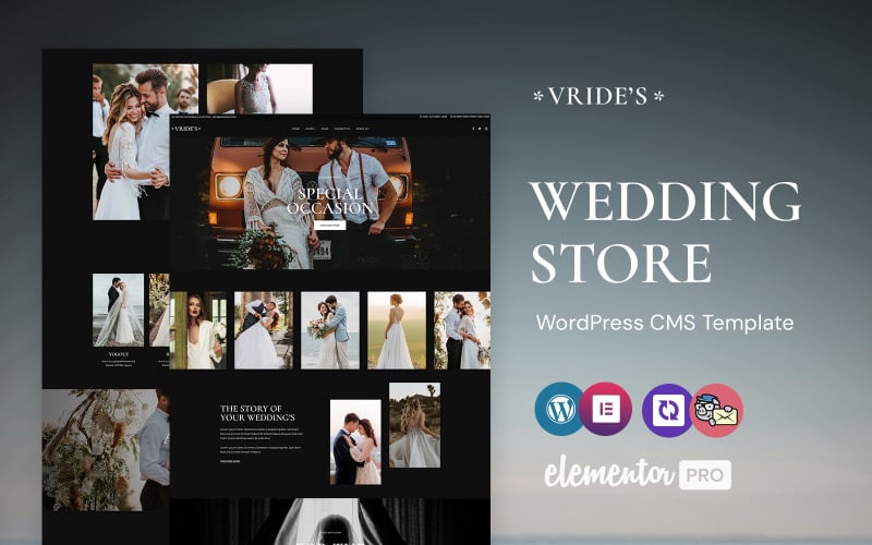 Vrides - Wedding Studio WordPress Elementor Theme WordPress Theme