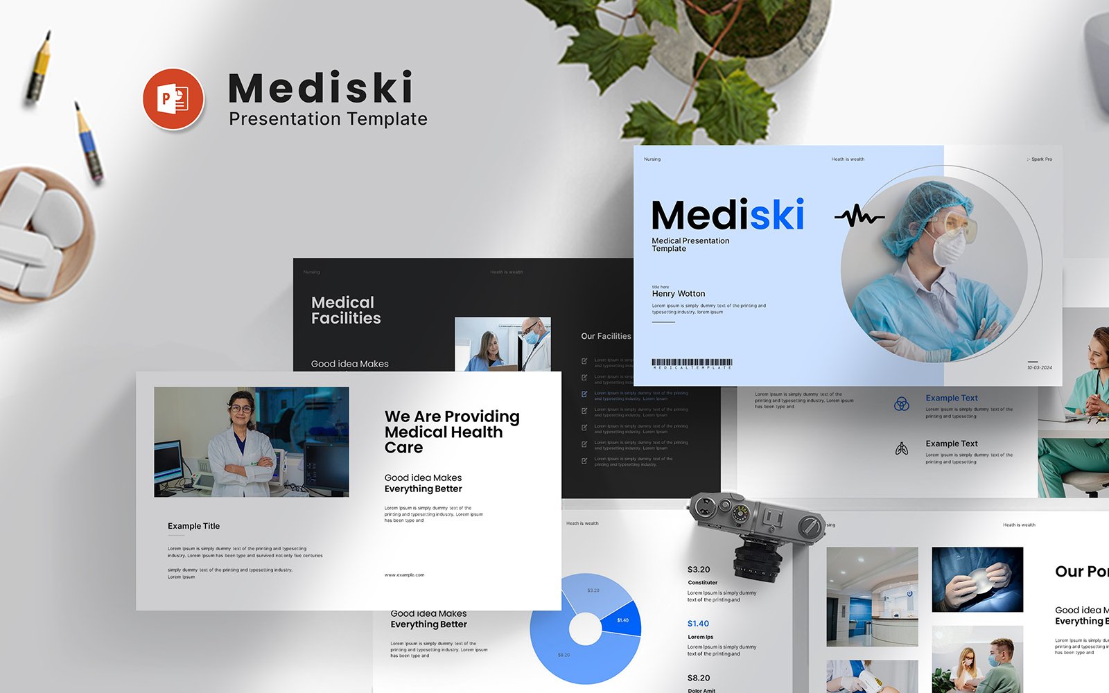 Kit Graphique #400564 Mediski Presentation Divers Modles Web - Logo template Preview