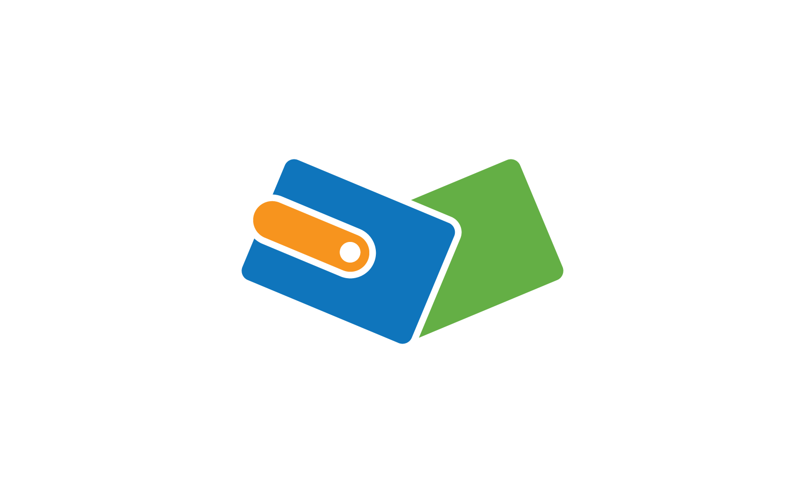 Business wallet illustration logo vector design Logo Template