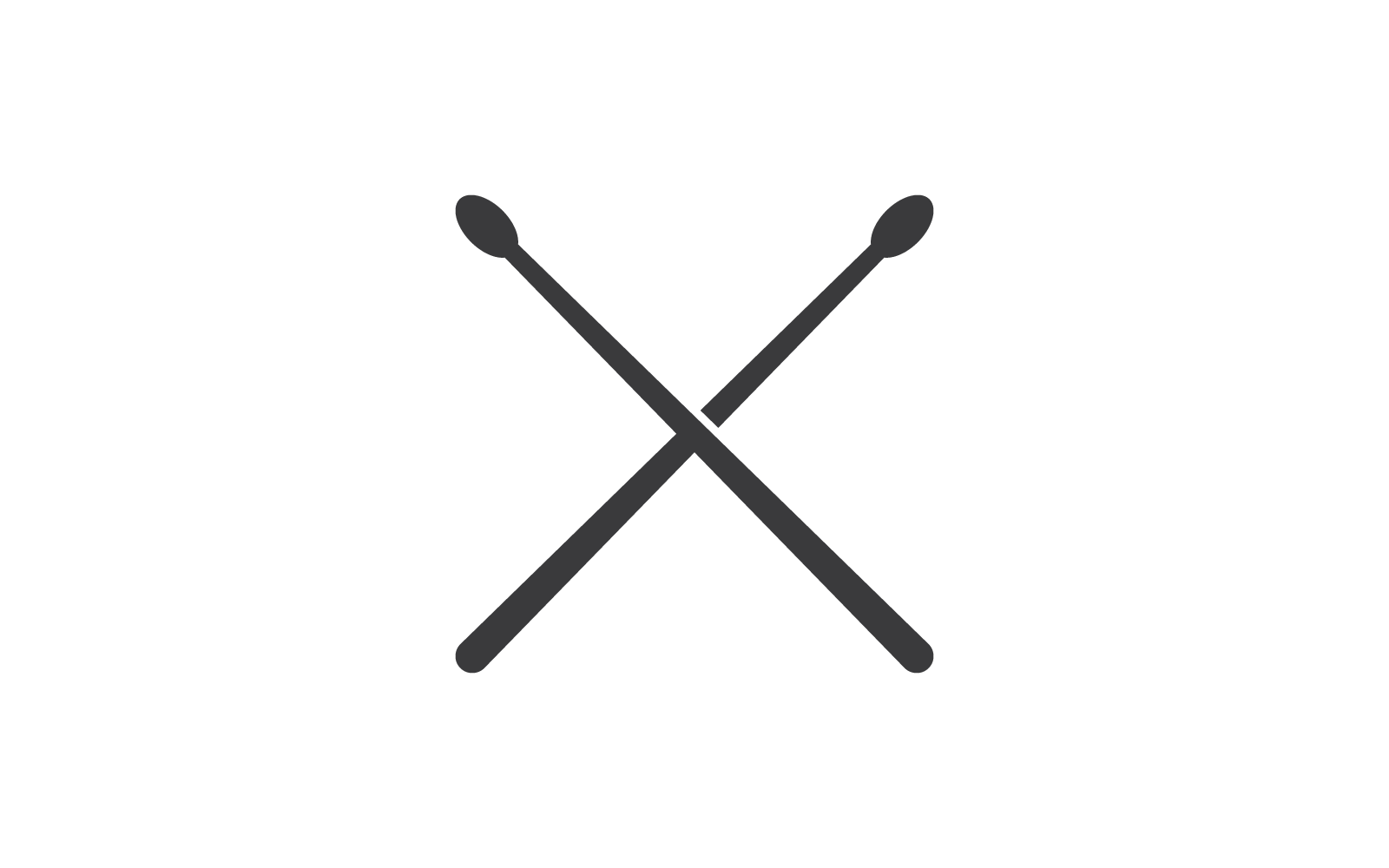 Drum stick icon vector design Logo Template