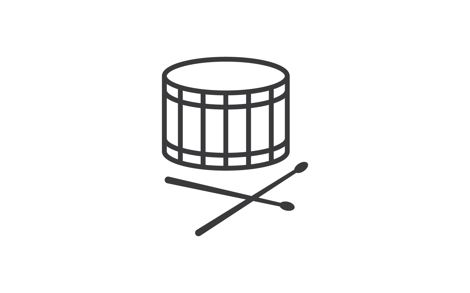 Drum stick icon vector flat design #400573 - TemplateMonster
