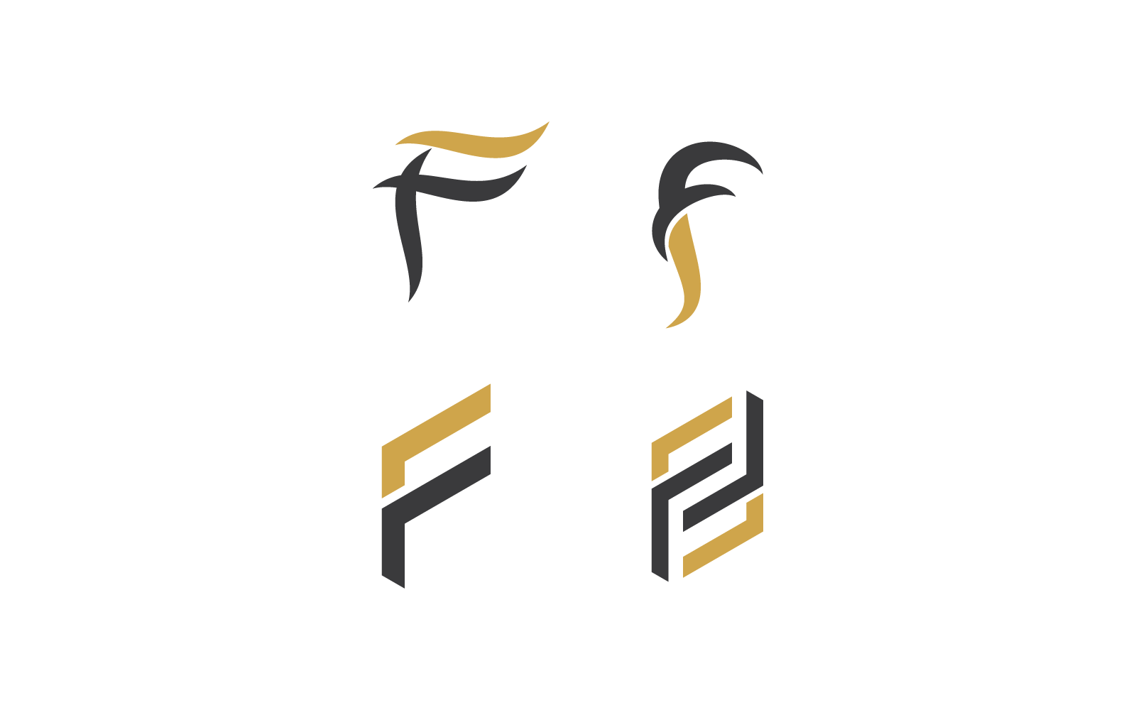 F-Anfangsbuchstaben-Logo-Vektor-Vorlagendesign