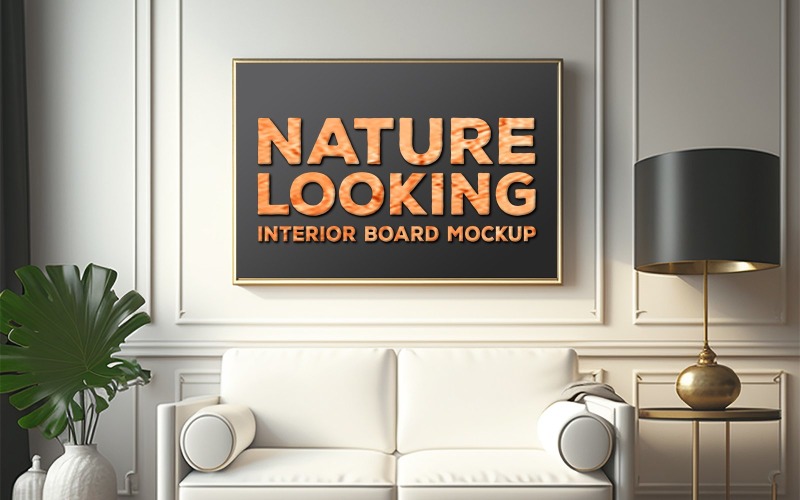 Livingroom board mockup_luxury living room board mockup_interior board mockup_board mockup Product Mockup