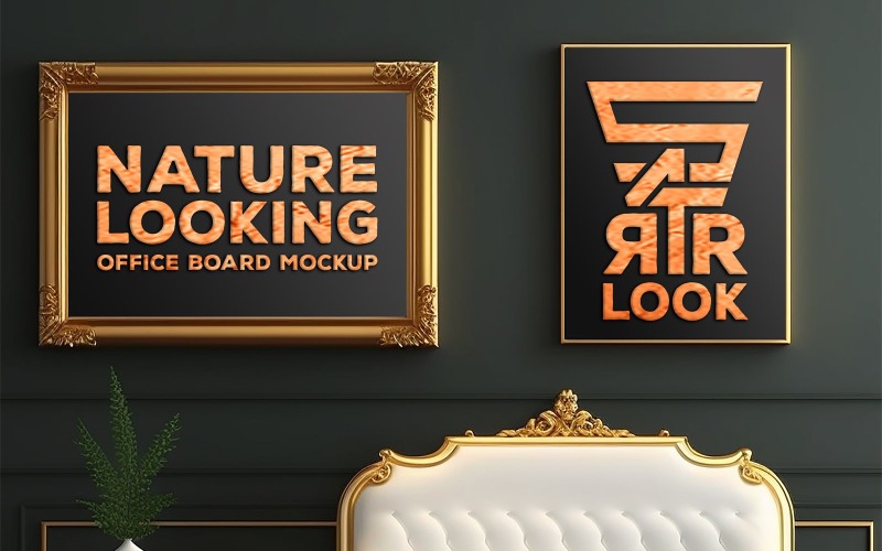 Luxury board mockups_luxury livingroom board mockups Product Mockup