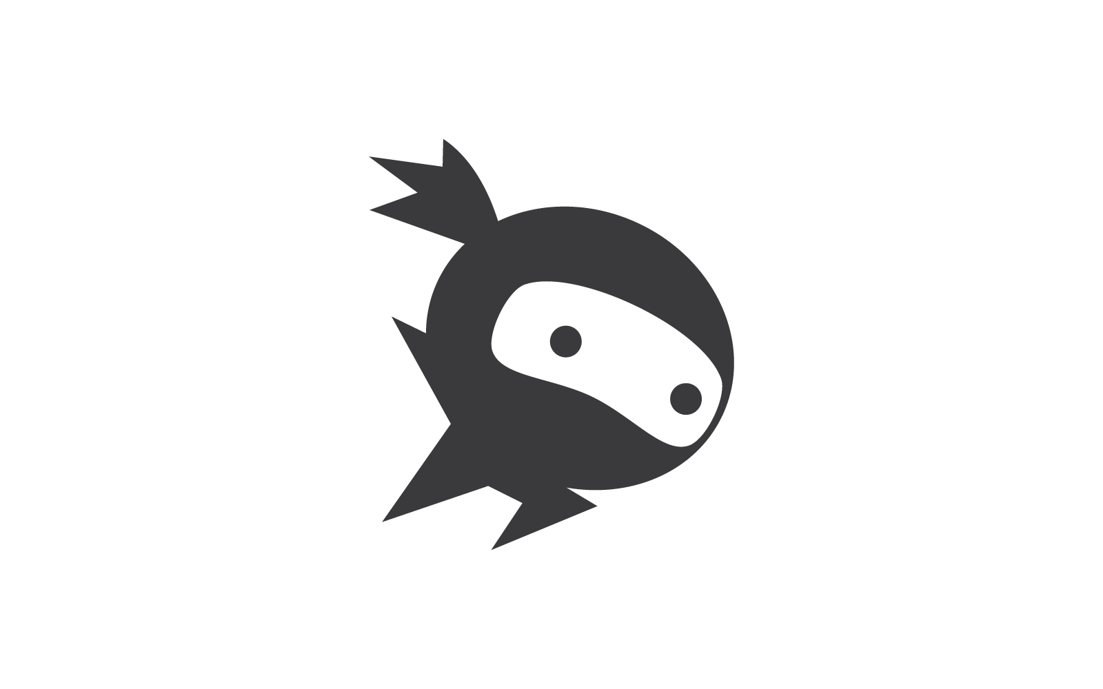 Ninja design illustration logo vector template