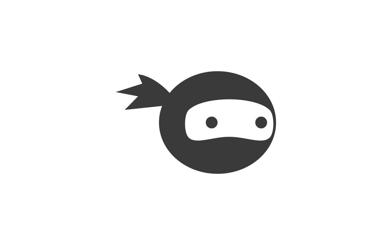 Ninja illustration logo vector design template