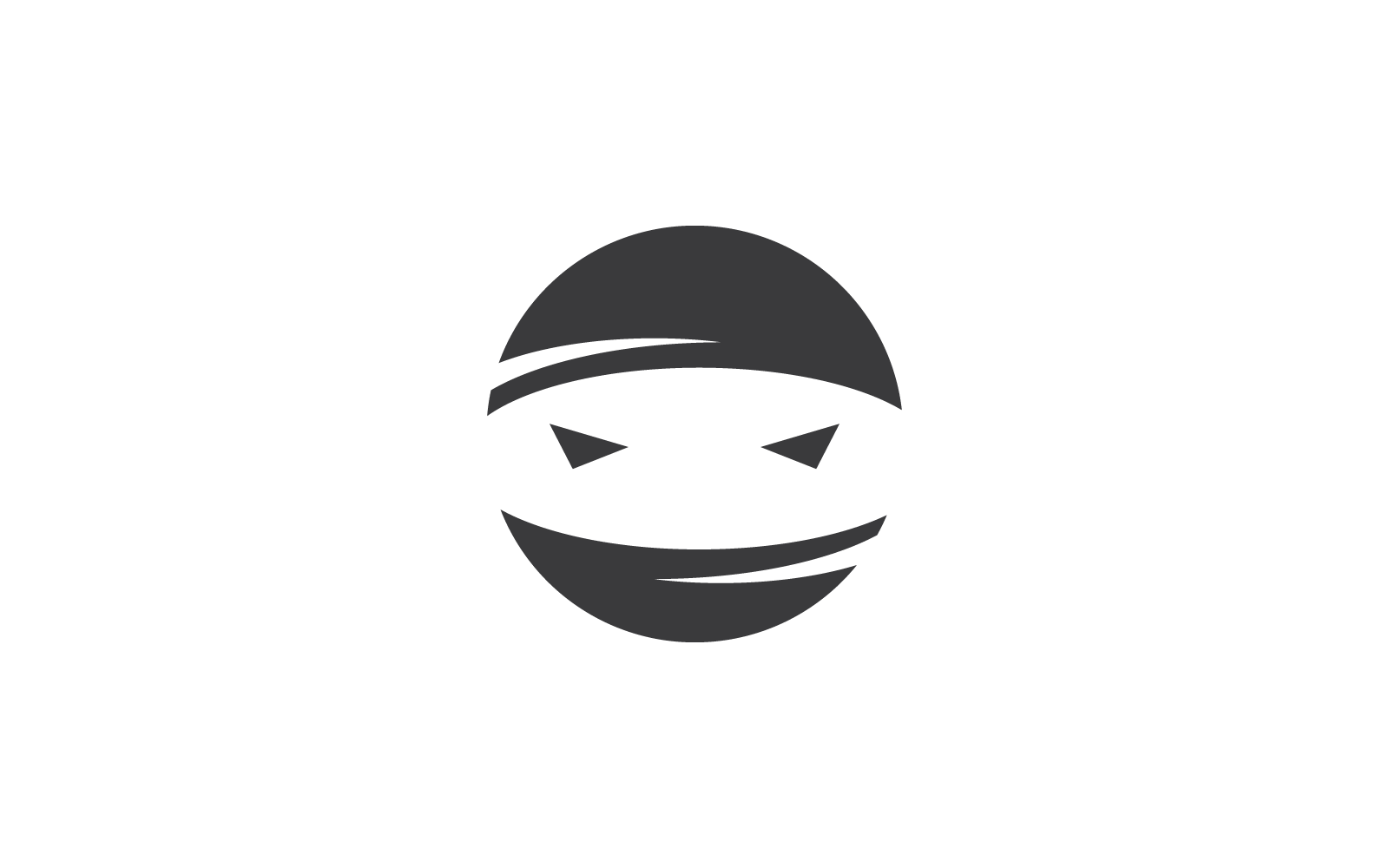 Ninja ilustrace design loga vektorové šablony