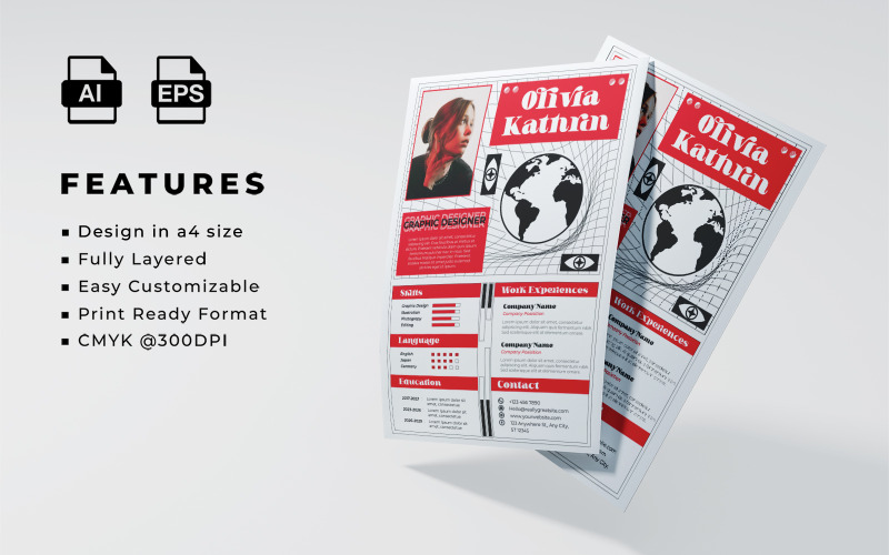 Resume and CV Template 003 Corporate Identity