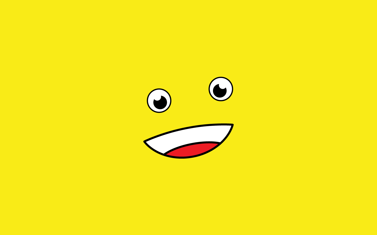 Smile happy face vector flat design Logo Template