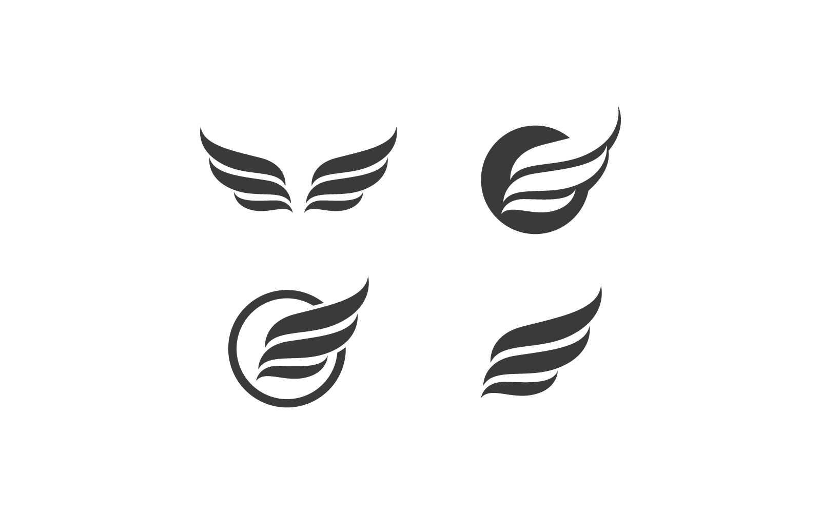 Wing illustration logo desogn vector template Logo Template