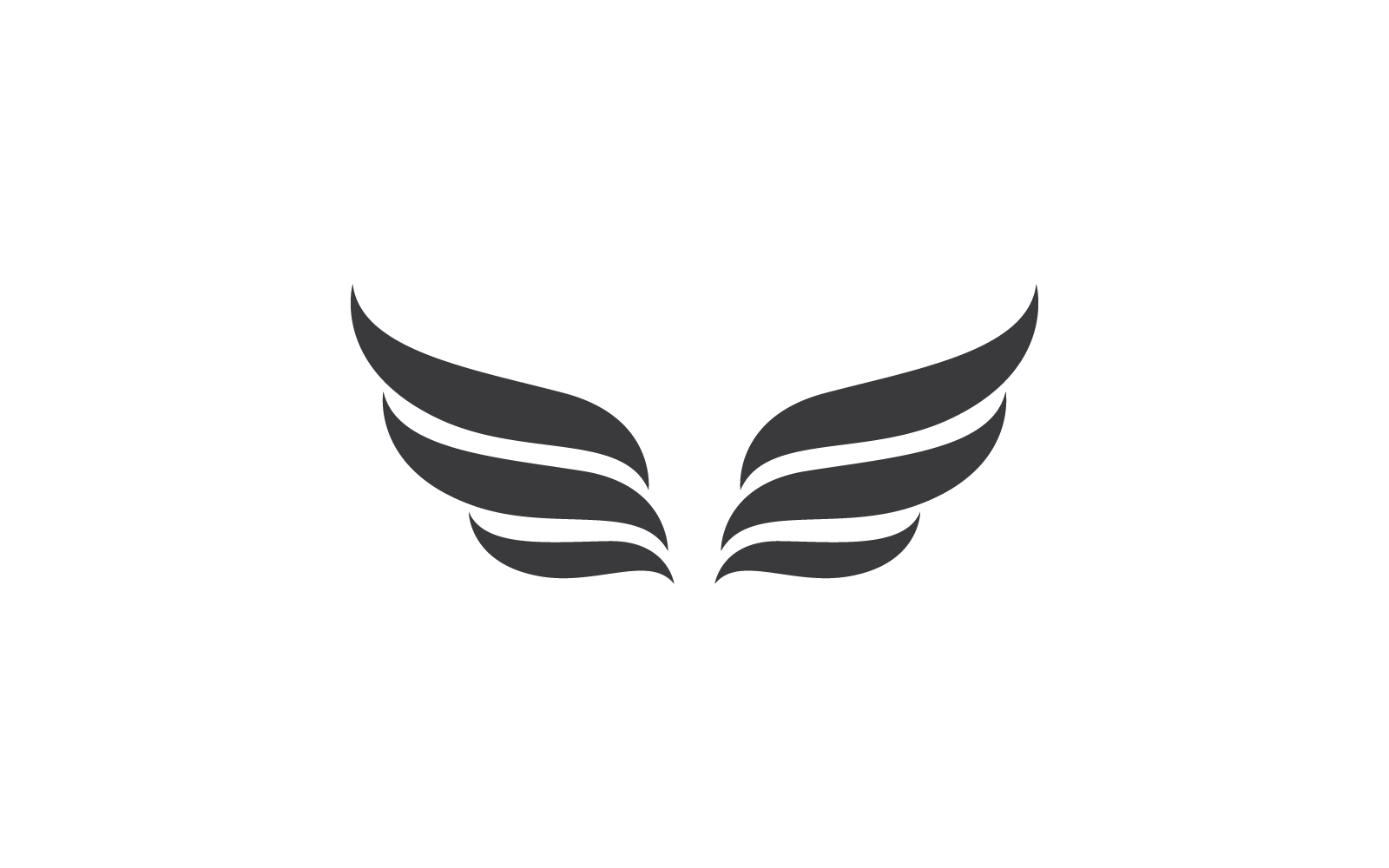 Wing logo vector flat design template