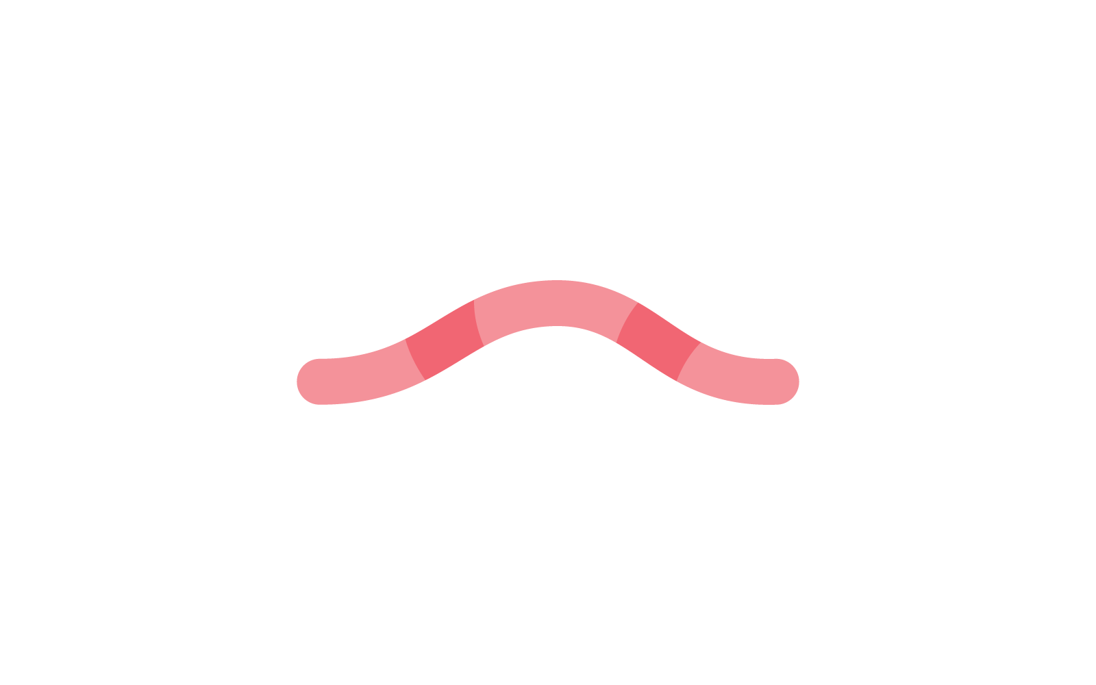 Worm illustration logo vector design template