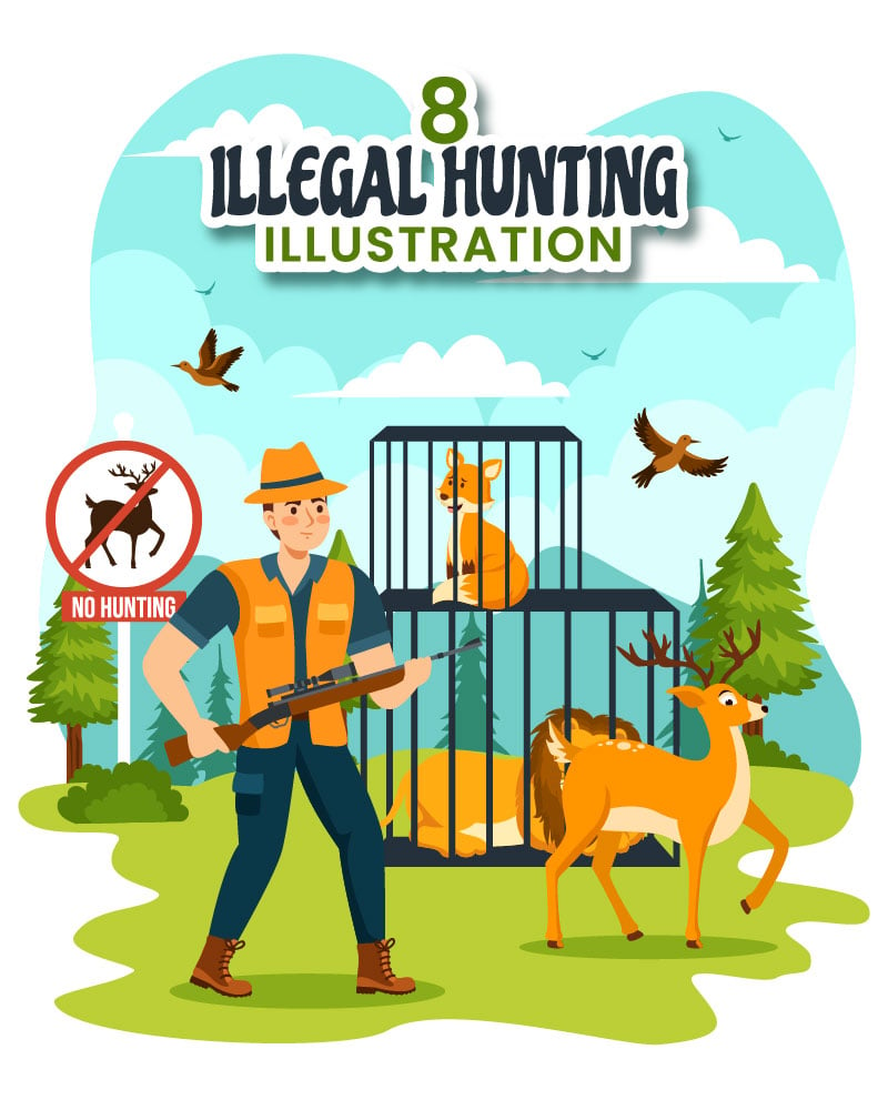 Kit Graphique #400634 Illegal Chasseing Divers Modles Web - Logo template Preview