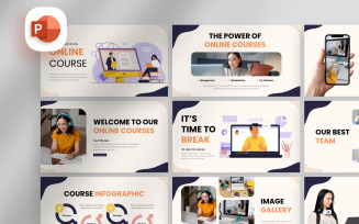 Creative Online Course PowerPoint Template