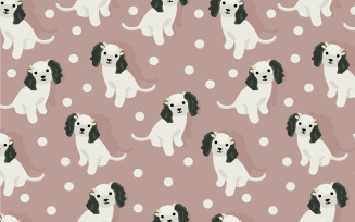 Cute Puppy Seamless Pattern
