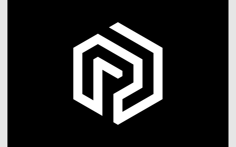 Hexagon Geometric Modern Abstract Logo Logo Template