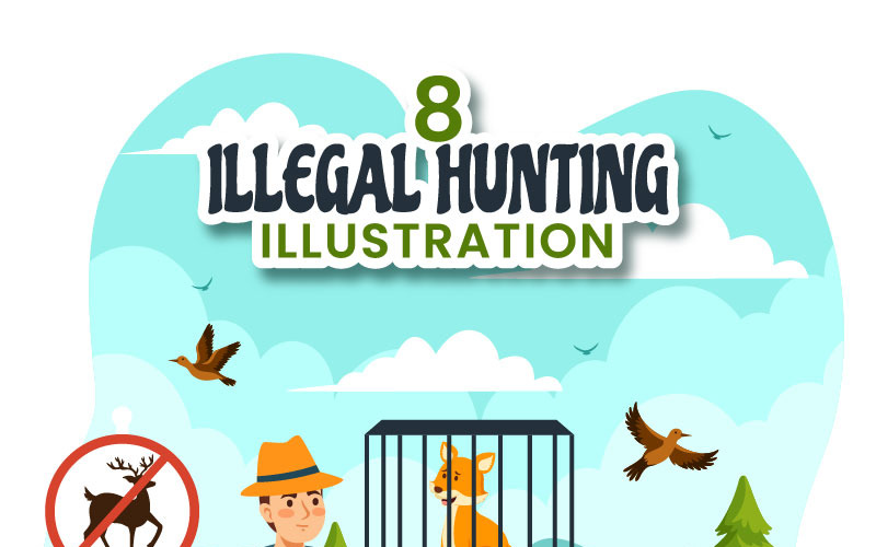 8 Illegal Hunting Illustration