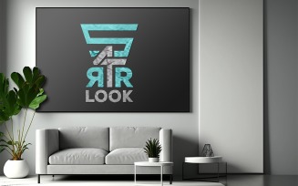 Livingroom board mockup with sofa_luxury inteior board mockup