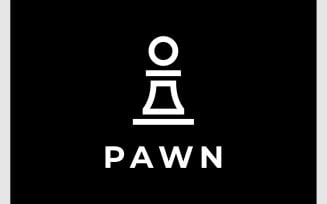 Pawn Chess Strategy Game Logo
