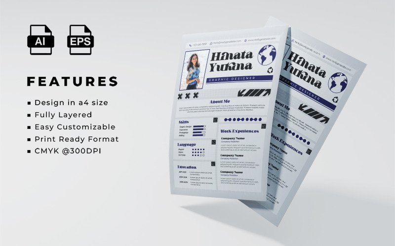 Resume and CV Template 006 Corporate Identity