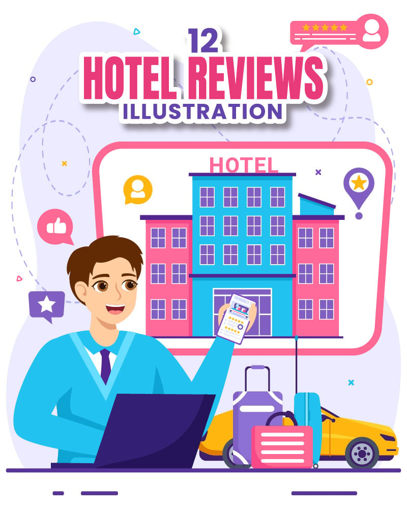 Kit Graphique #400798 Hotel Review Divers Modles Web - Logo template Preview