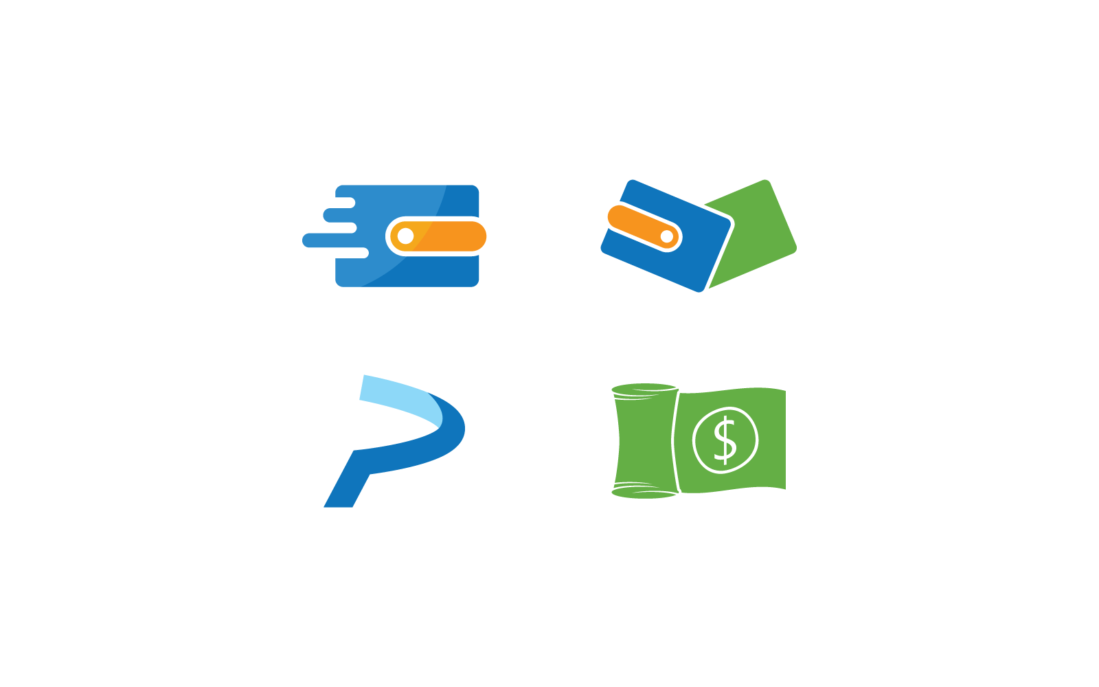 Business wallet illustration logo template