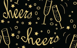 Cheers Seamless Background Pattern