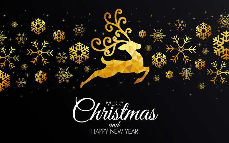 Christmas and New Year Greeting Cards Background