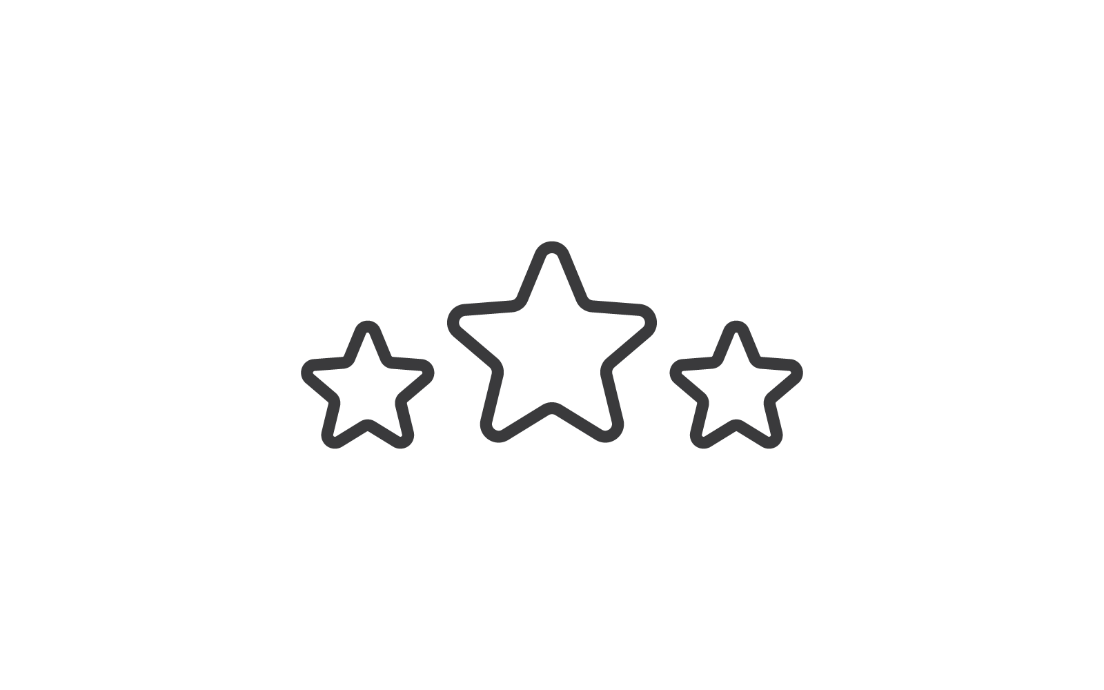 Csillag logó ikon vektoros tervezősablon