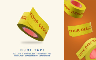 Duct Tape Mockup I Easy Editable