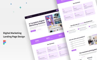 Free Digital Marketing Landing Page Design