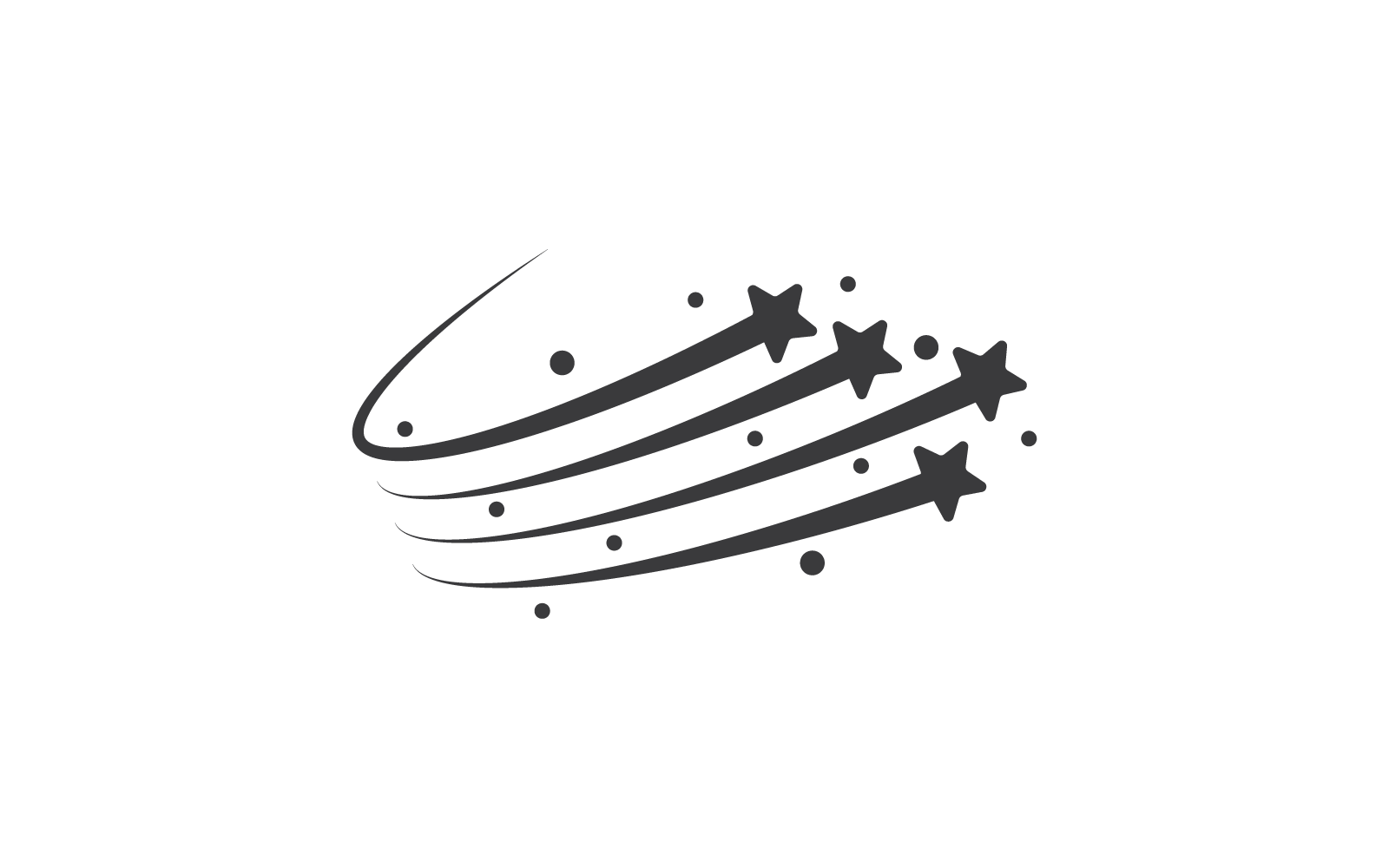 Gwiazda Logo ilustracja płaski szablon projektu