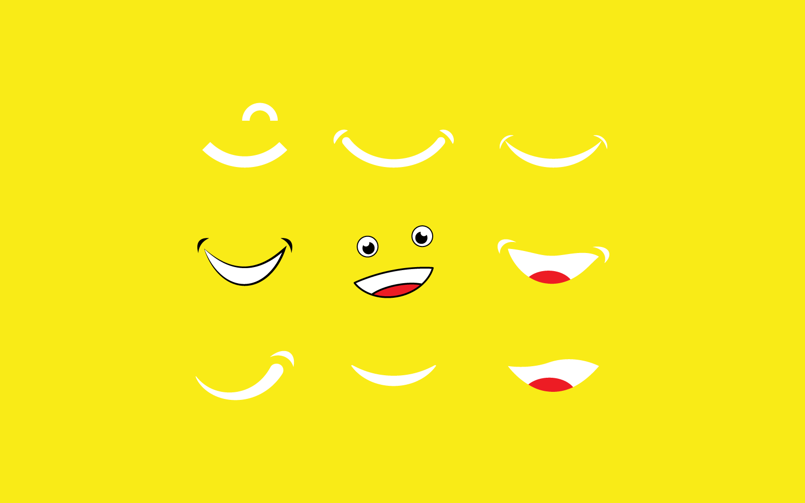 Le lyckligt ansikte illustration vektor platt design