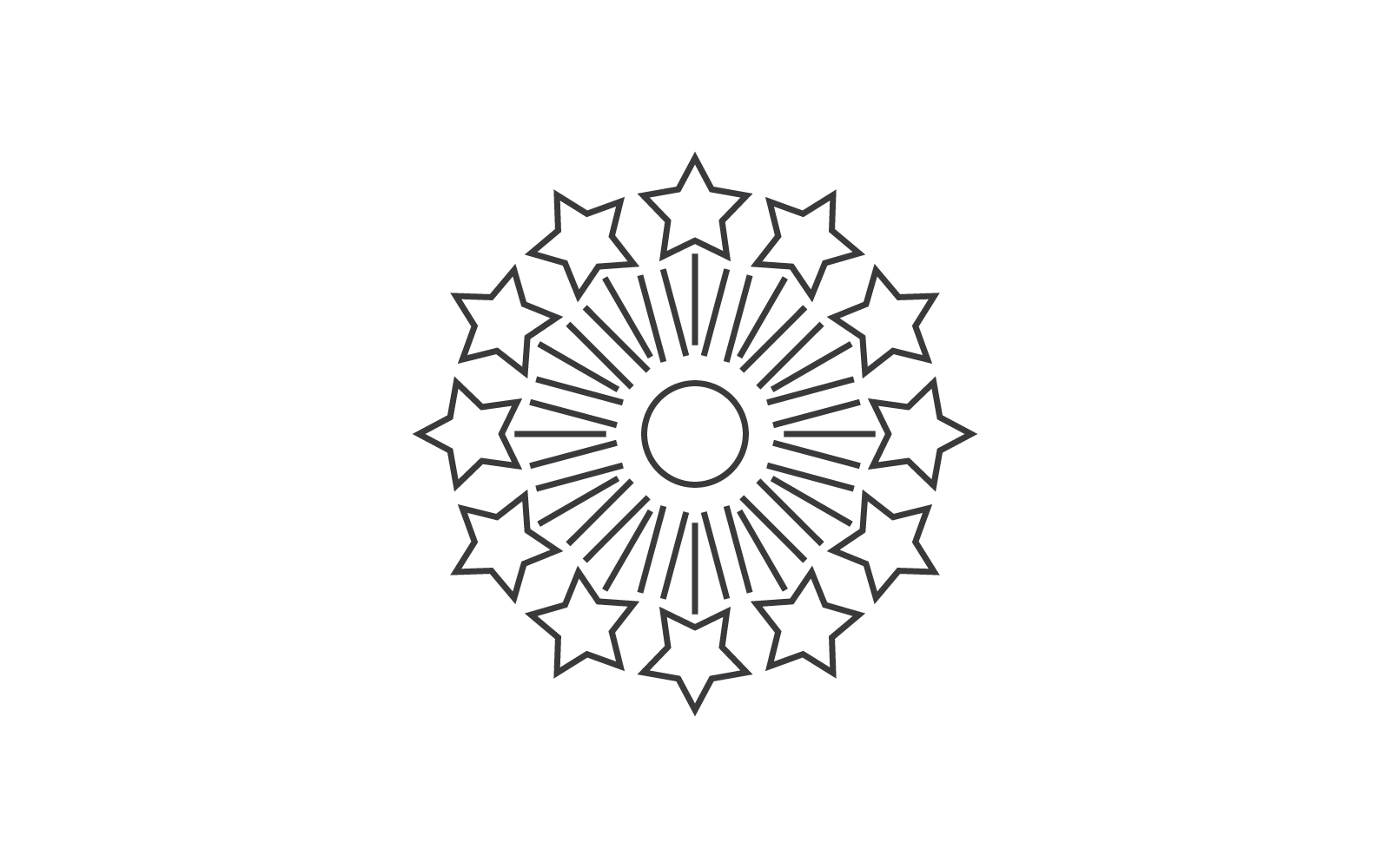 Modello di illustrazione dell&amp;#39;icona del logo Star