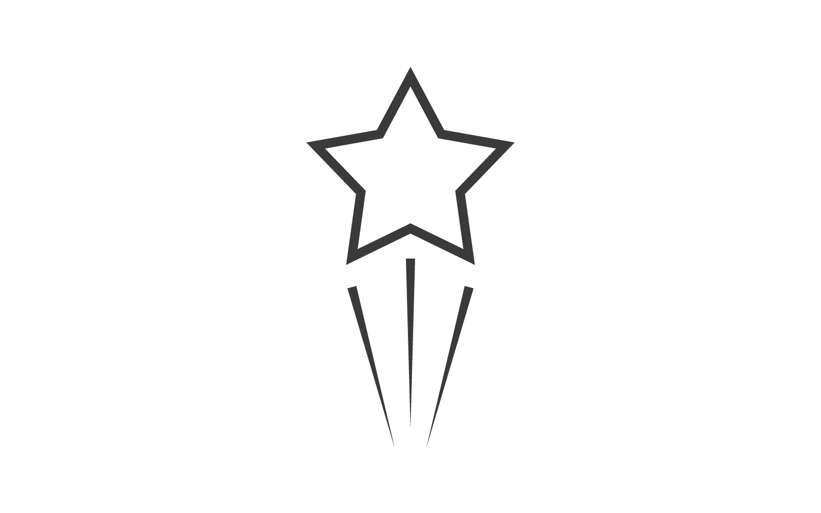 Szablon projektu ilustracji logo gwiazdy