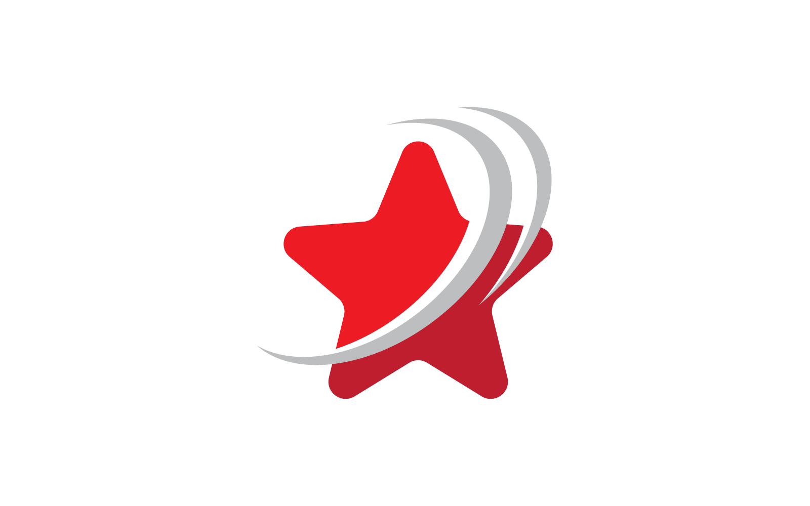 Szablon wektora projektu ikony logo gwiazdy