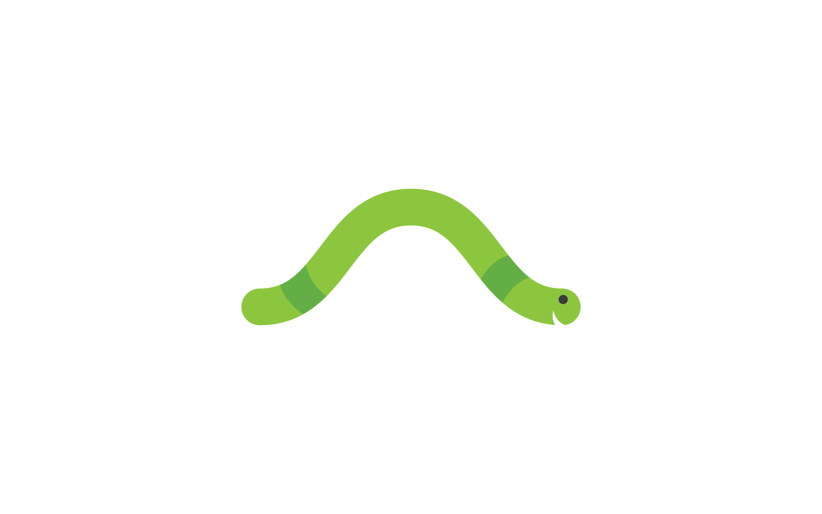Vetor de logotipo de design de ilustração de verme