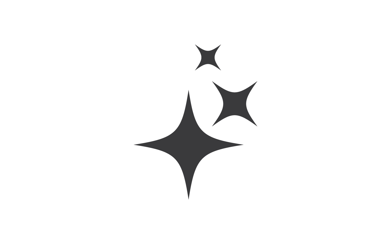 Yıldız Logo tasarım simgesi şablonu